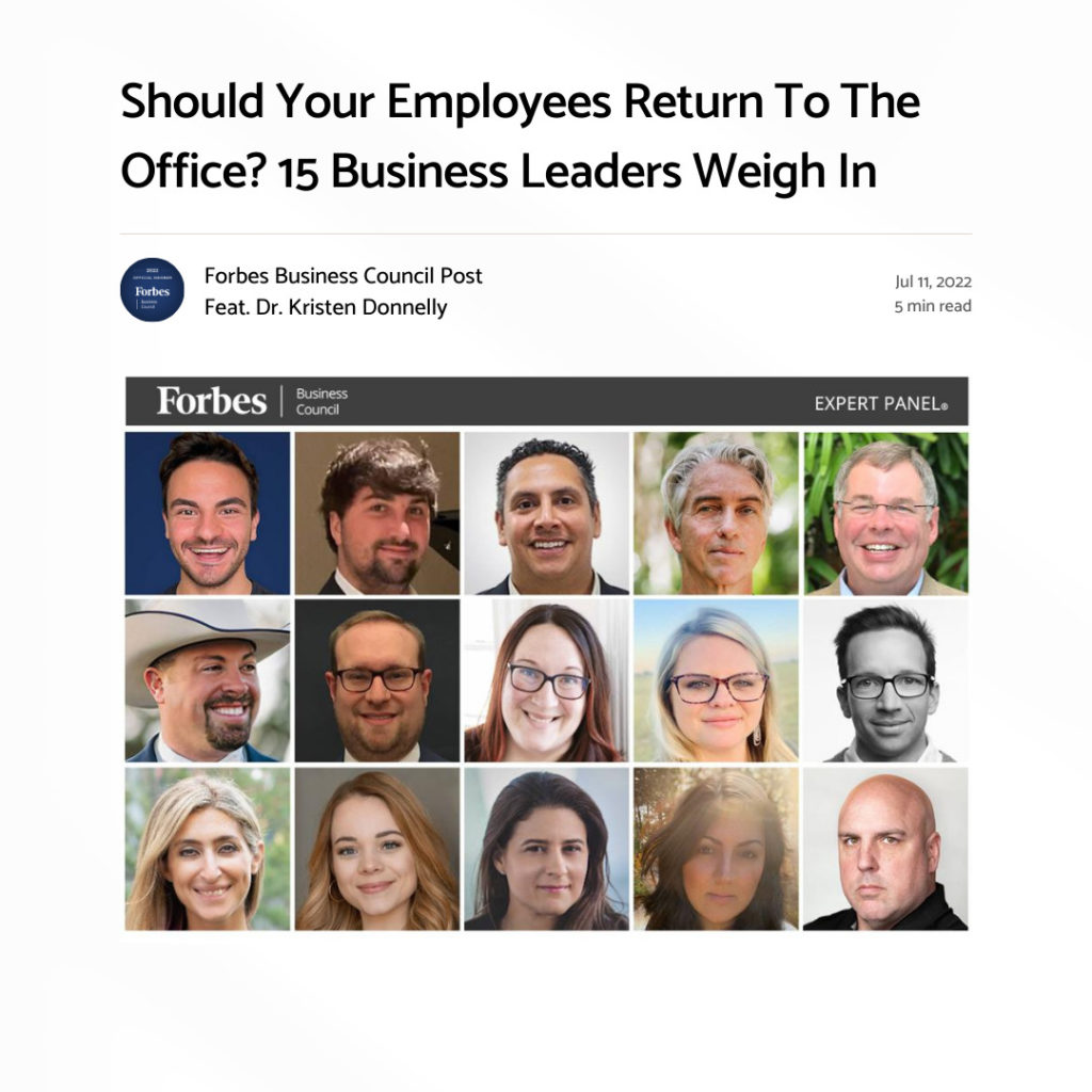 Forbes (71122) Should Your Employees Return To The Office